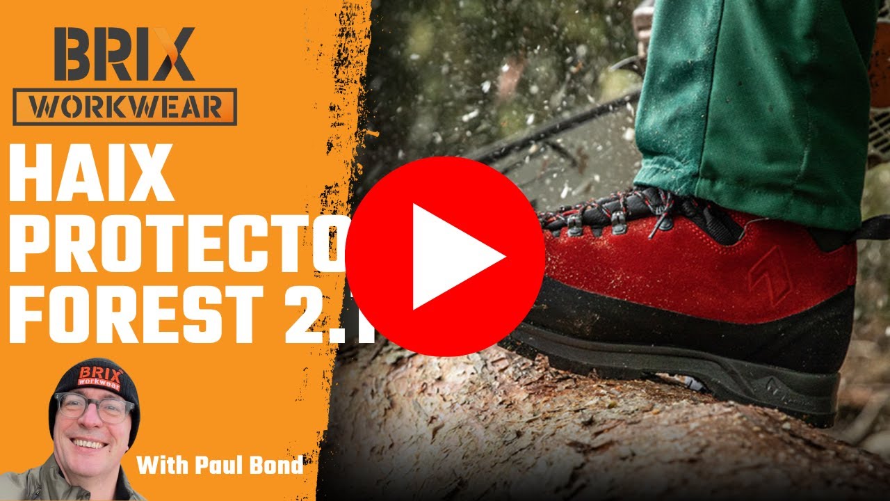 Haix Protector Forest 2.1 GTX Review  Ultimate Class 2 Chainsaw Boots GORE-TEX, Red-Yellow