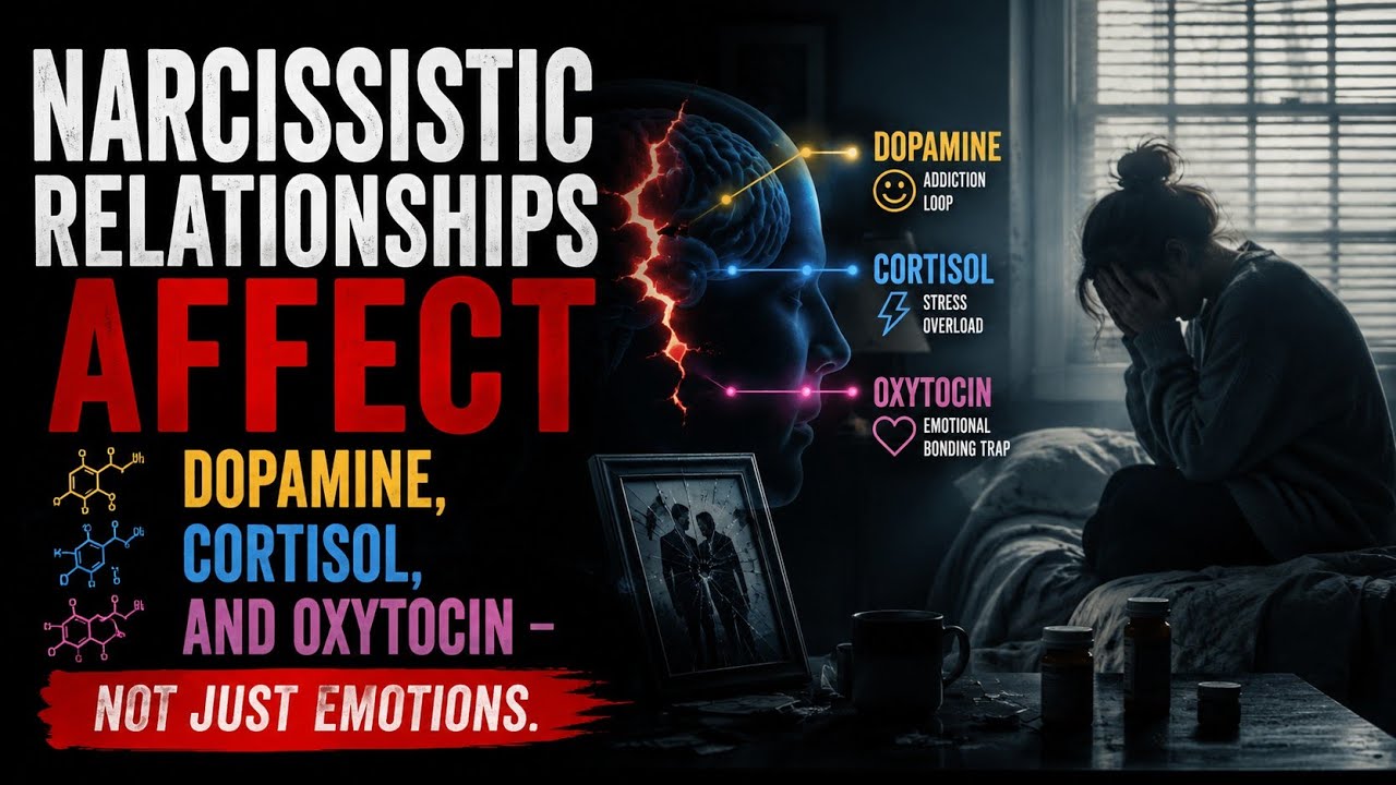  Narcissistic relationships affect dopamine, cortisol, and oxytocin — not just emotions.