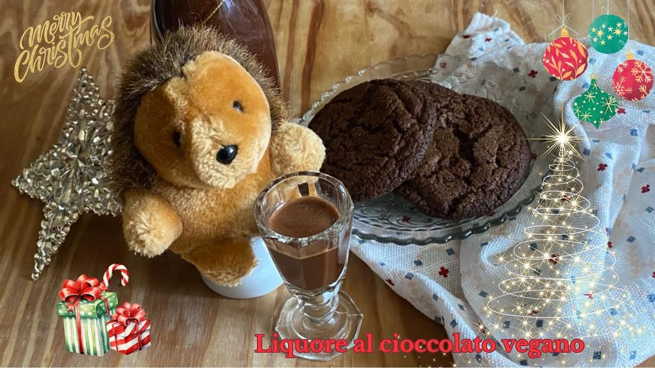 Liquore al cioccolato vegano - idea regalo per Natale