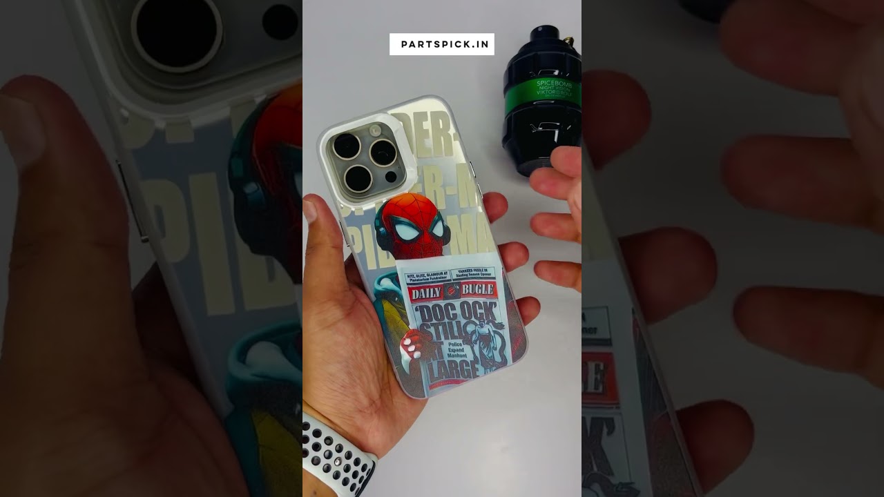 iPhone Newspaper Spiderman Case with Matte Finish.