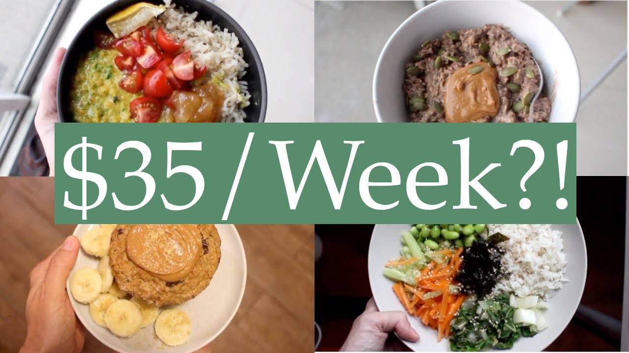 How to Budget Meal Prep (Plant Based) | Under $35 for a WEEK of groceries!