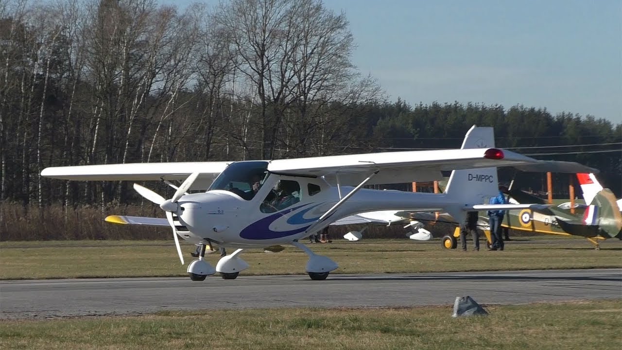 Remos G-3 Mirage landing at Airfield Punitz | D-MPPC