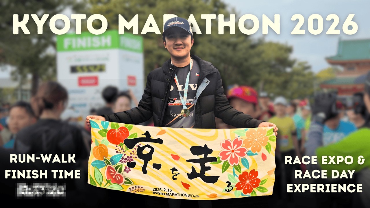 Kyoto Marathon 2026 Vlog | How I Run-Walked my First Marathon While Injured