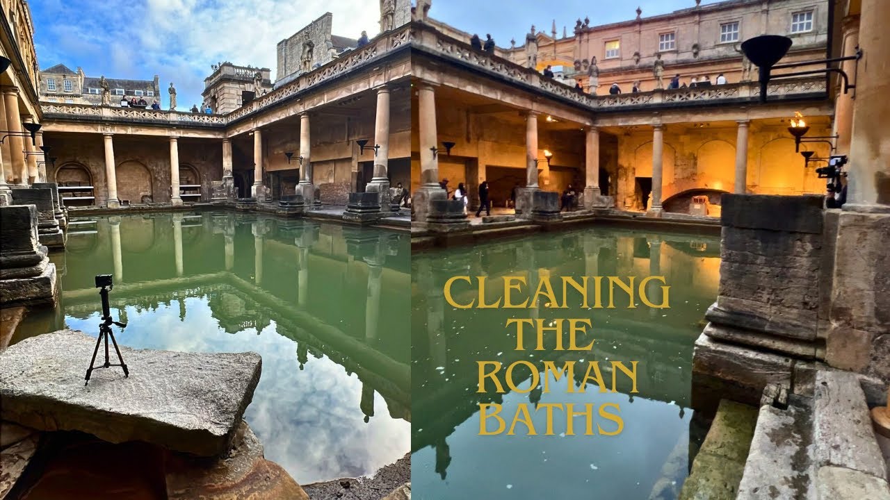 Cleaning the Roman Baths