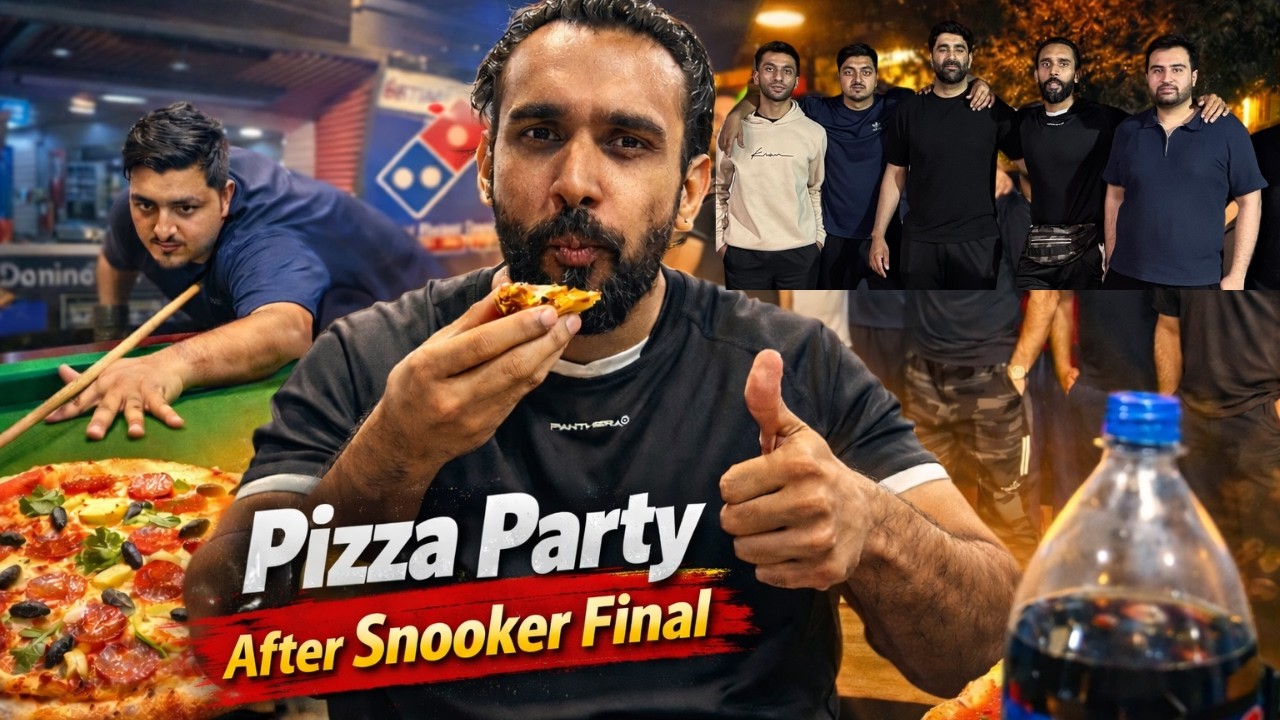 Snooker Final Ke Baad Domino's Pizza Party 🍕 | Tournament Celebration Vlog