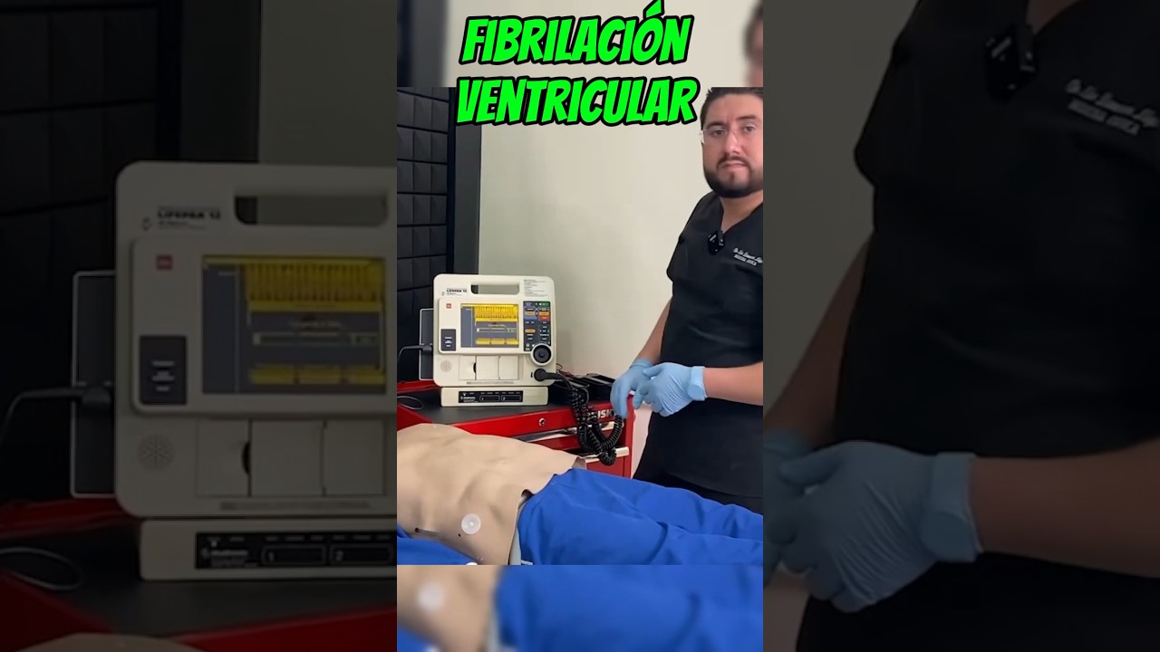 Desfibrilaci&oacute;n en Fibrilaci&oacute;n ventricular ⚡️🫀 #emergency