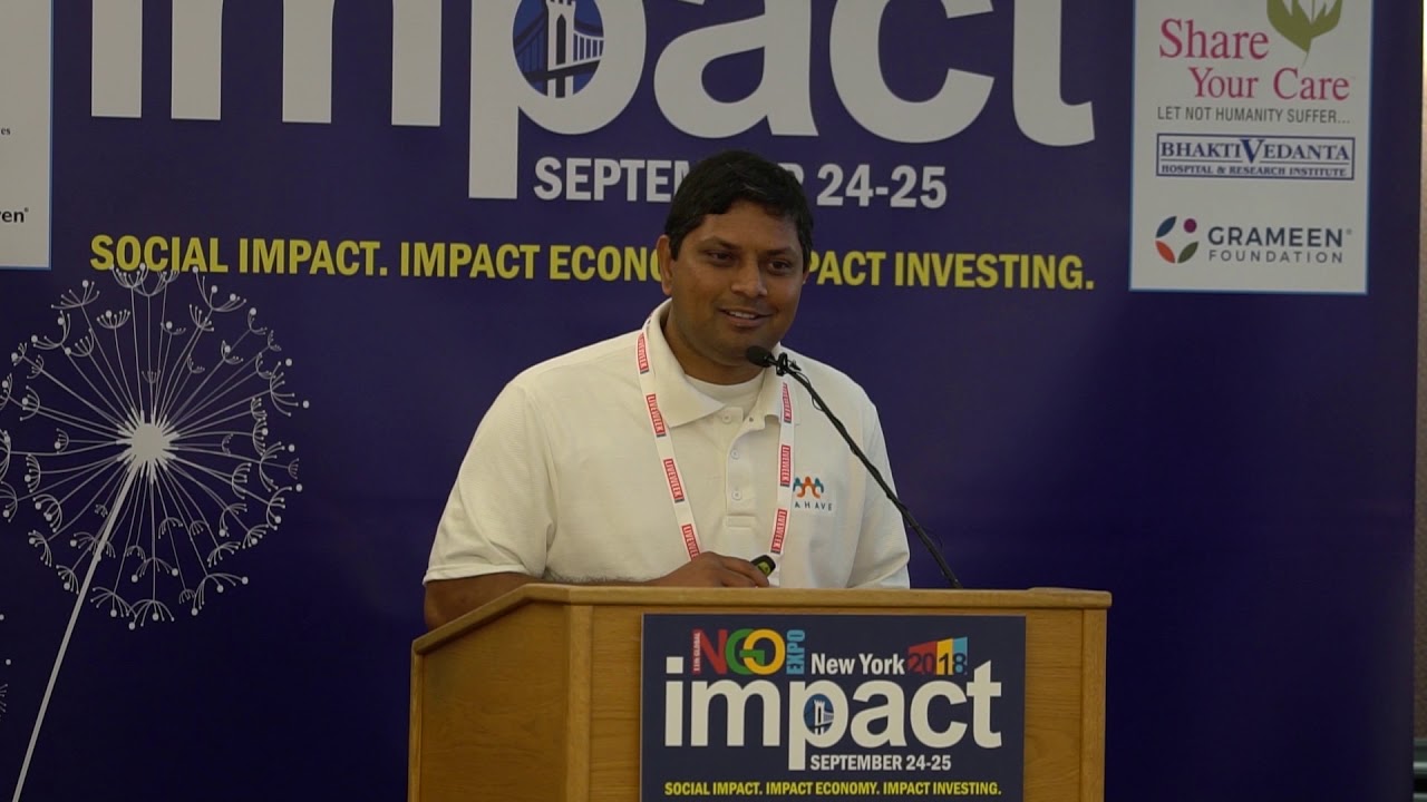 Pradeep Reddy Kandimalla, Philanthropist & Founder Sahave at NGO Expo, New York
