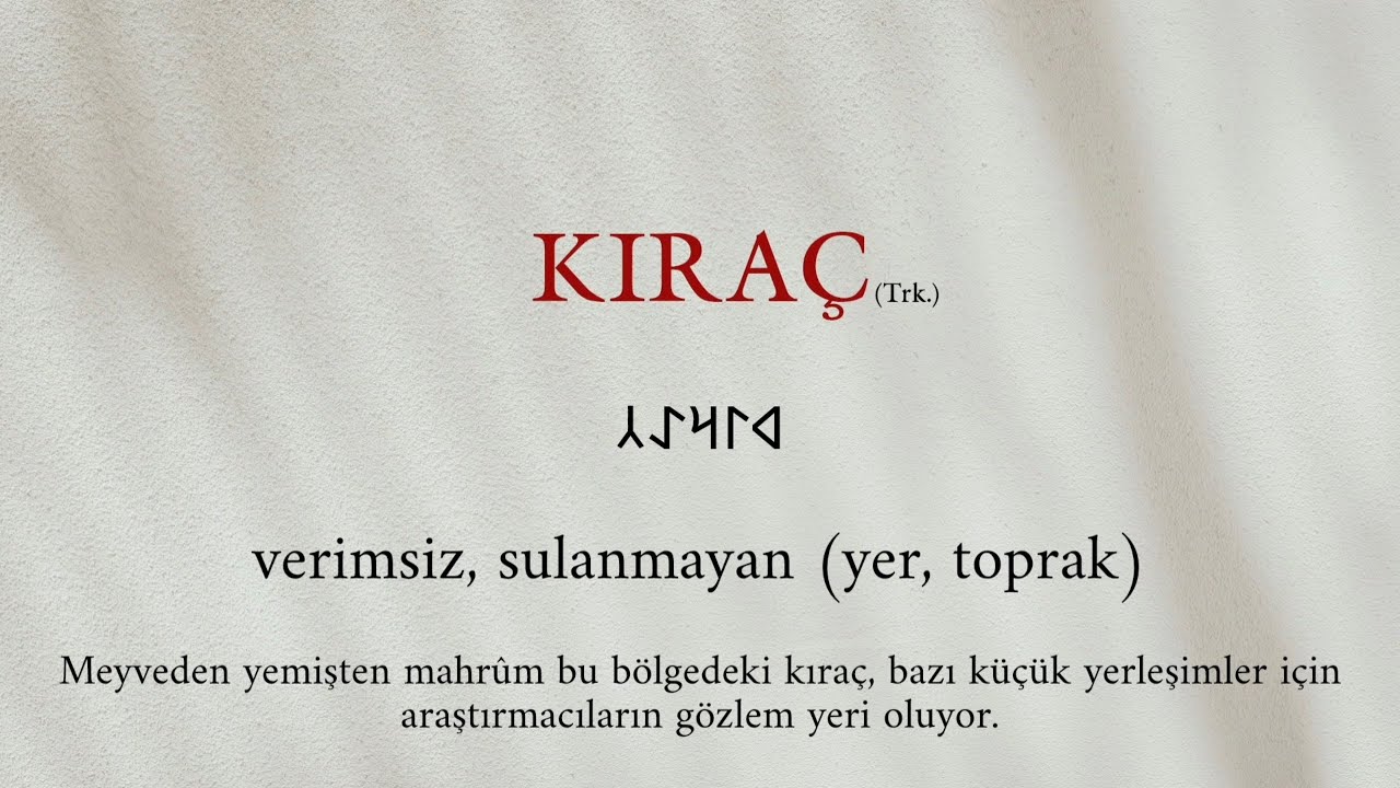 ESKİ TÜRKÇE'de Kullanılan Kelimeler 39 (Örnek Cümlelerle)