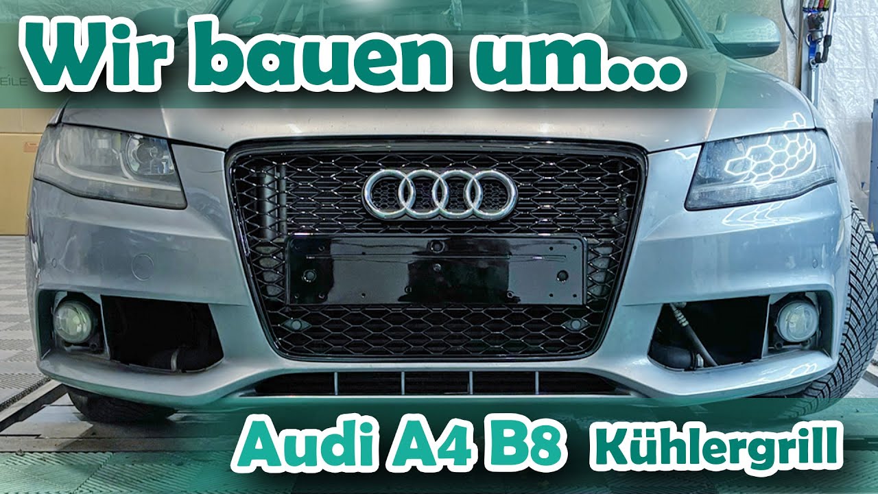 Montageanleitung: Audi A4 B8 K&uuml;hlergrill im Wabendesign (DM-Autoteile)