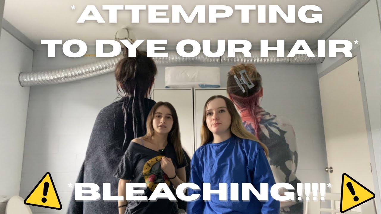 *ATTEMPTING TO DYE OUR HAIR*⚠️⚠️⚠️⚠️⚠️⚠️⚠️ At Home
