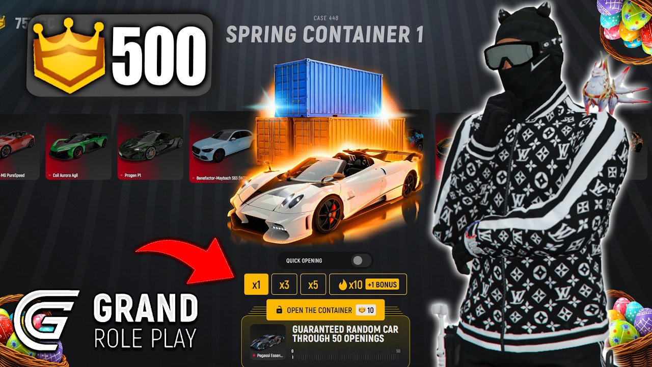 Открываем 50 новых весенних контейнеров в Grand RP!! Пасхальное обновление в Grand RP | GTA 5 RP