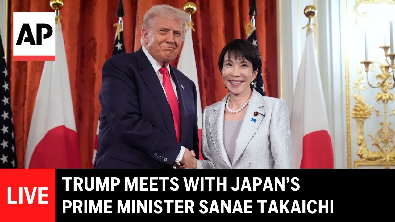 LIVE: Trump and Prime Minister Sanae Takaichi hold meeting in Japan