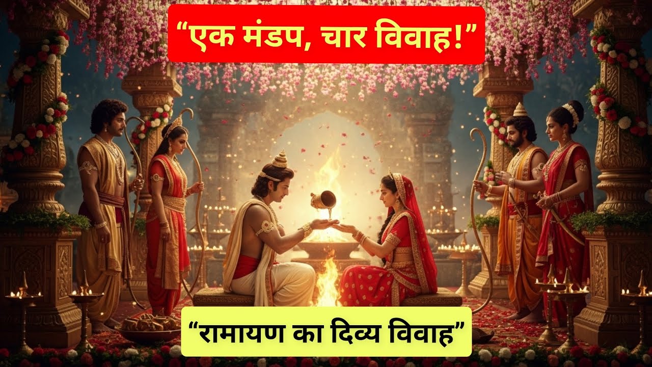 “जब एक ही मंडप में हुए राम, लक्ष्मण, भरत और शत्रुघ्न के विवाह | मिथिला में हुआ अद्भुत दिव्य उत्सव”