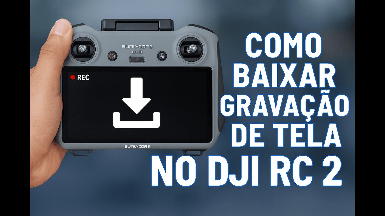 Como Baixar Gravação de Tela do Controle Dji RC2