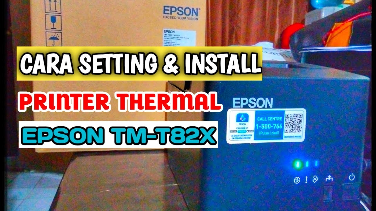 CARA INSTALL PRINTER THERMAL TM-T82X