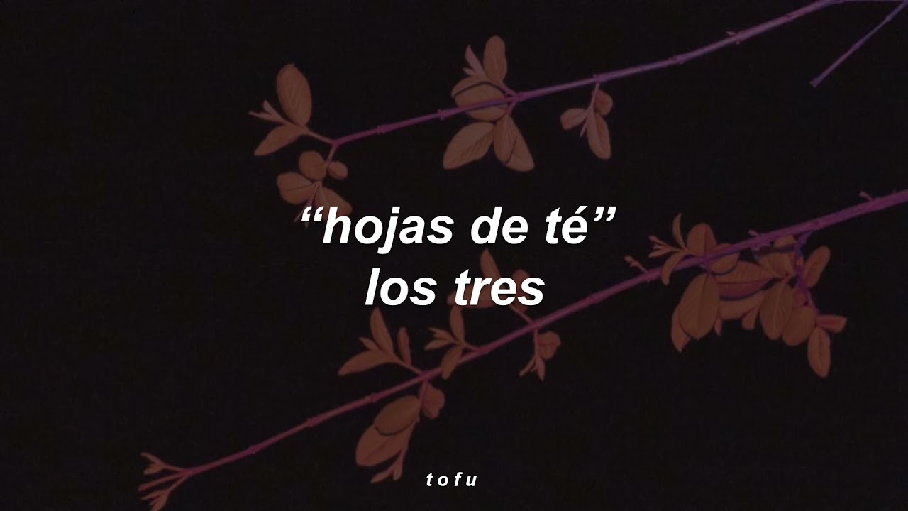 hojas de té - los tres || letra/lyrics