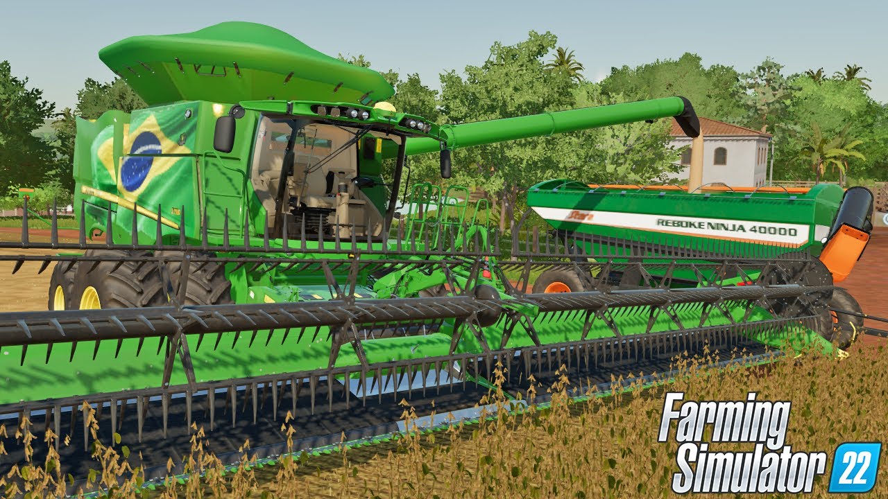 JOHN DEERE S780 NA COLHEITA DA SOJA || RECANTO DA ALVORADA || FARMING SIMULATOR 22 || #215 G29