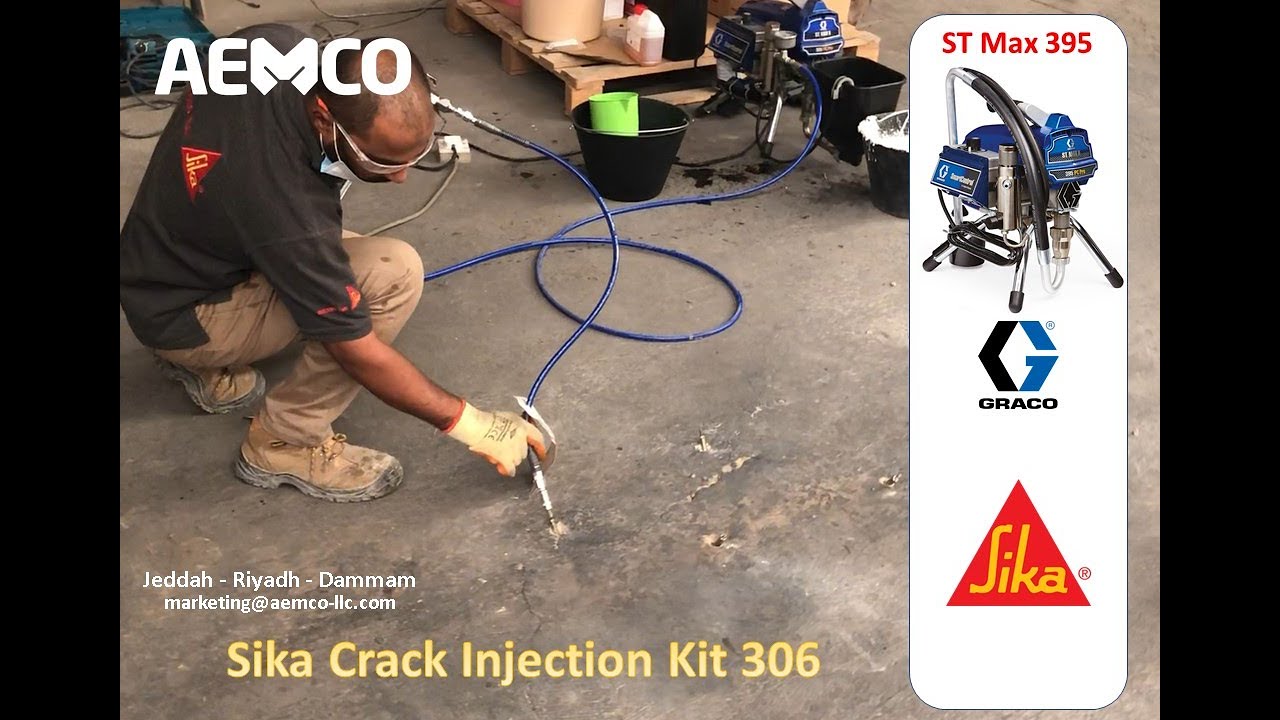 GRACO ST Max 395 Injects Sika Injection Kit 306   CRACK INJECTION   AEMCO Saudi