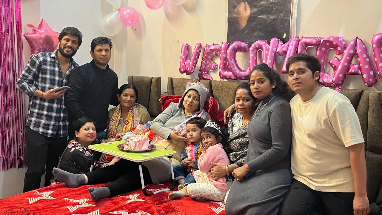 Baby ka hua grand welcome 🥰🎊 #dailyvideo #vlog #pregnancy #pregnancyjourney 