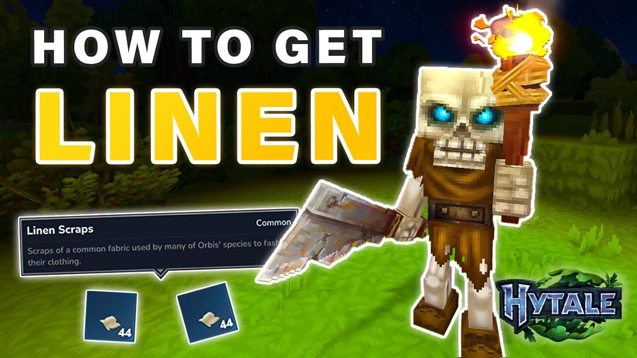 How to get Linen Scraps ► Hytale