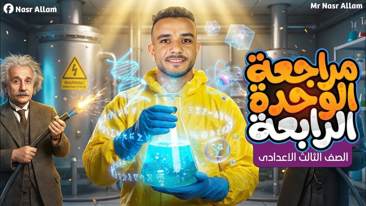 مراجعه الوحده الرابعه علوم تالته اعدادي ترم اول | علوم تالتة اعدادي مراجعة | 2026