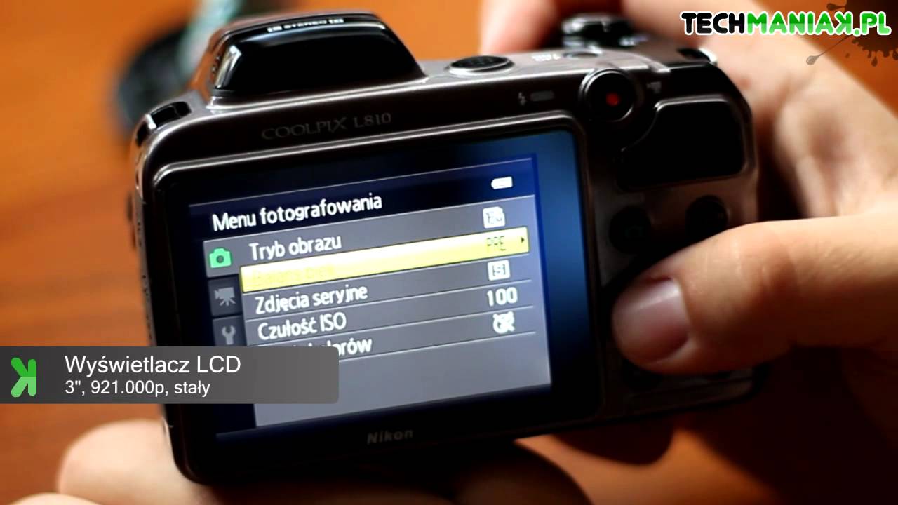 Wideo test i recenzja aparatu Nikon Coolpix L810 | techManiaK.pl