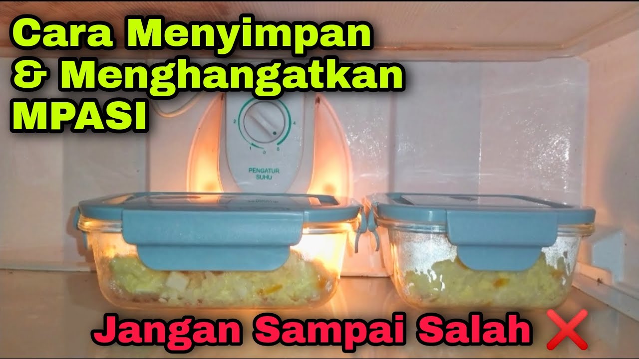 Cara menyimpan mpasi bayi dan cara menghangatkan mpasi dari kulkas yang benar