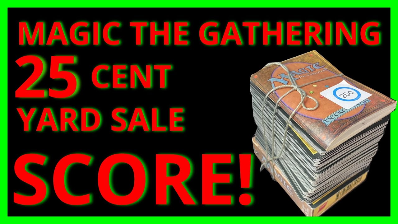 Big MAGIC THE GATHERING Yard Sale Score Check Out What Was Hiding In This Stack