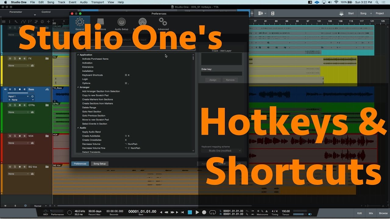 Studio One - How to: Create Custom Hotkeys