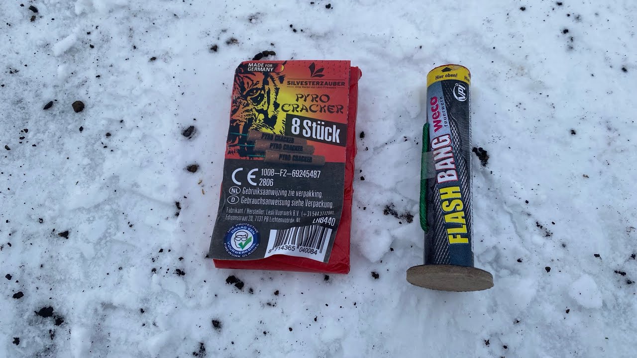 Bisschen zünden im Schnee 