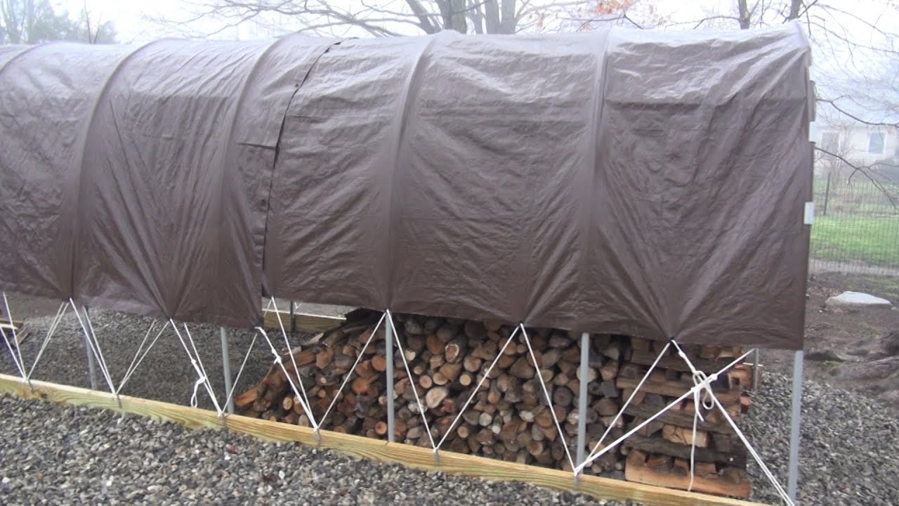 How to Build a Firewood Wood Shed for Under $200