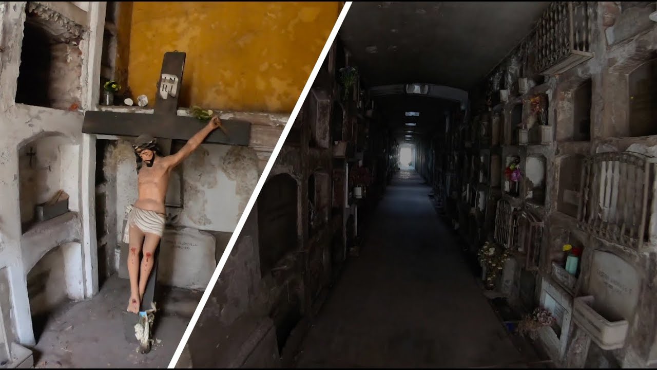 Cementerio Católico abandonado y catacumbas 4K | Urbex chile - GoPro Hero7 Black