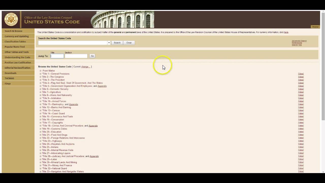 Free Law-Related Information Using Government Websites