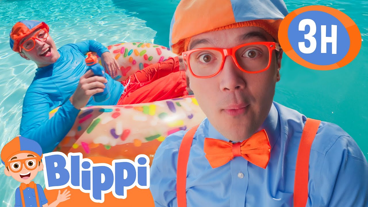Blippi's Pool Party! |  Blippi and Meekah Best Friend Adventures | Educational Videos for Kids