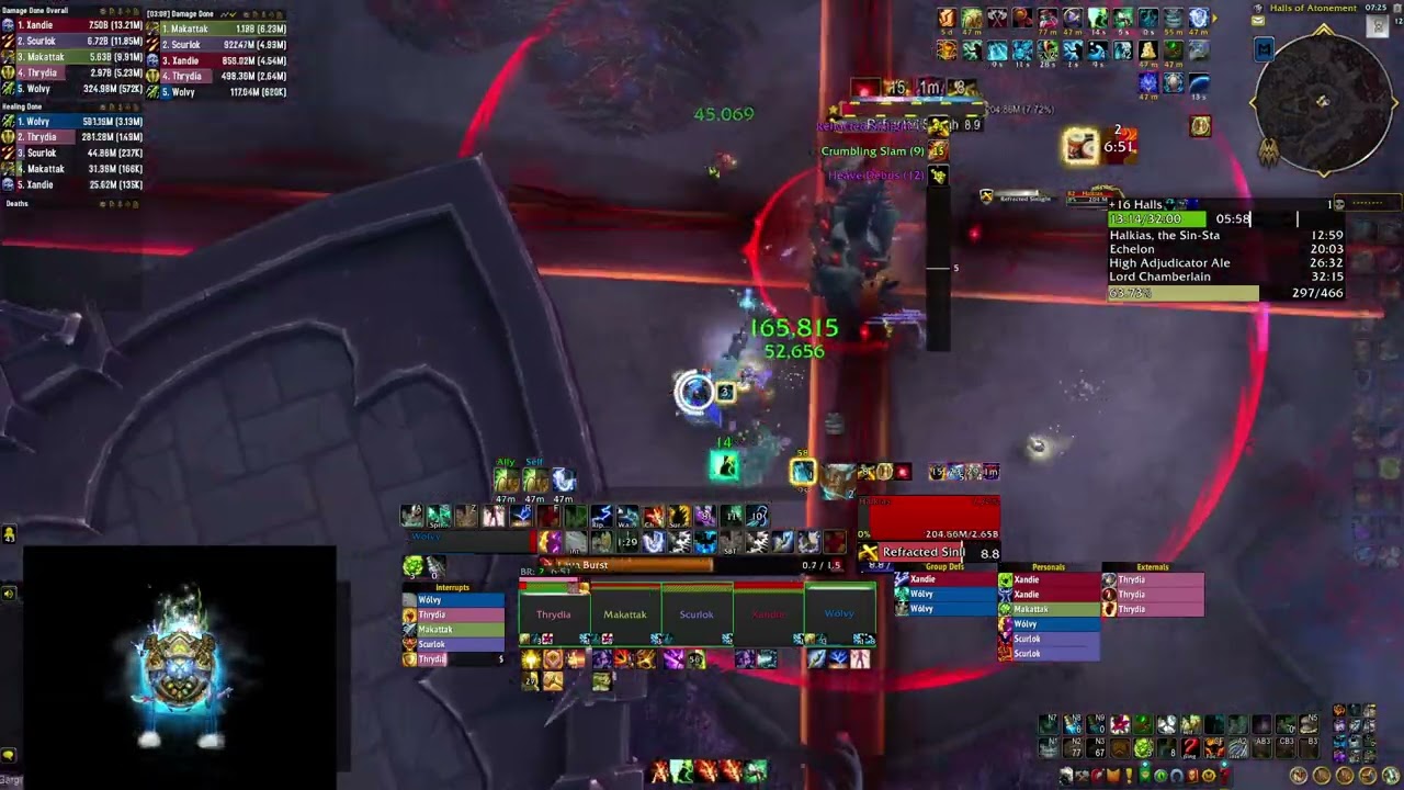 Missed Kick in Halls of Atonement M+16, Farseer Resto Shaman