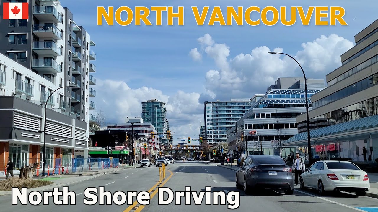 NORTH VANCOUVER BC CANADA on April 03 2024 | 4K Vancouver's North Shore Driving Tour