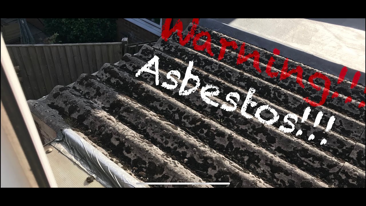 Asbestos Garage Roof Replacement for EPDM Rubber.