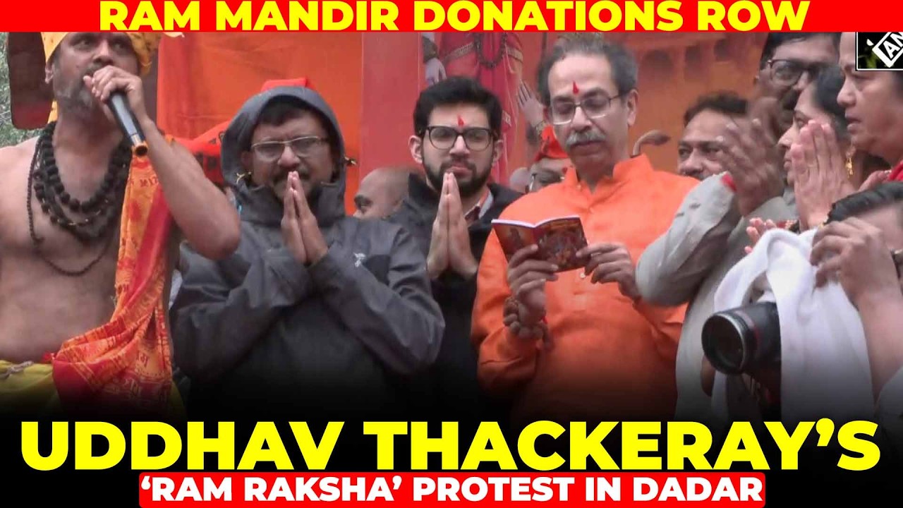Ram Mandir donations row: Uddhav Thackeray&rsquo;s &lsquo;Ram Raksha&rsquo; protest in Dadar, recite &lsquo;Hanuman Chalisa&rsquo;
