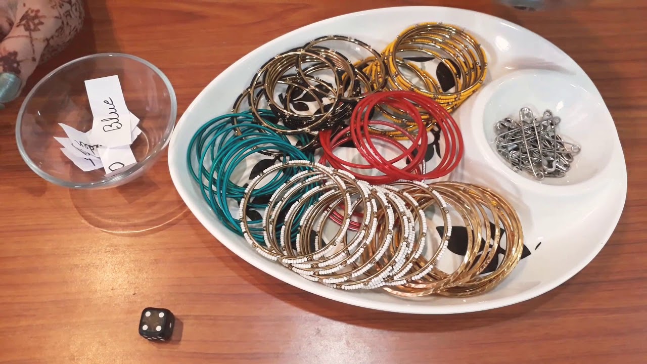 Bangles in safty pins 💕😊
