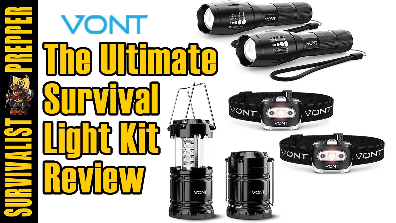 Vont Flashlight, Lantern & Headlamp Survival Kit Review