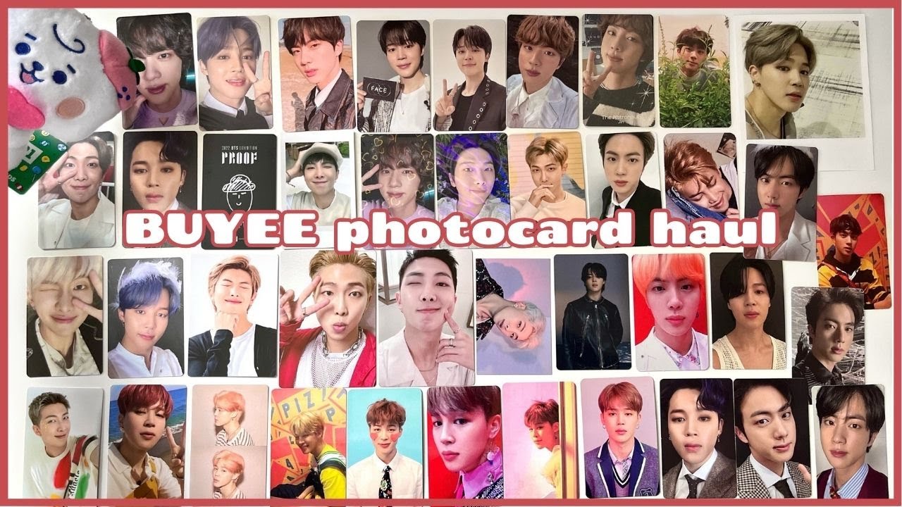 kpop photocard haul with BUYEE | my BTS non albums, Jimin Face, and more