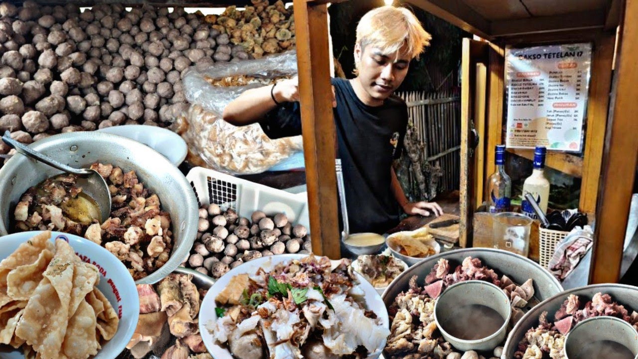 Brutal !! Bakso Tetelan Porsi Ugal Ugalan !! Sampai Ga Bisa Diaduk Karena Tetelannya Menggunung