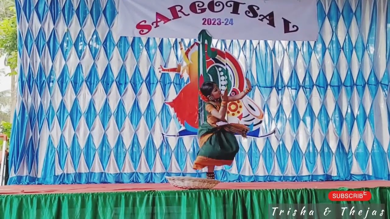 Pappadam folk dance | Trisha Premcy | School Kalotsav | First prize🏆 | Trisha & Thejas