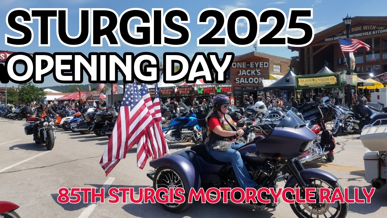 HUGE Crowds Take Over 2025 Sturgis Motorcycle Rally / Opening Day Events & Entertainment