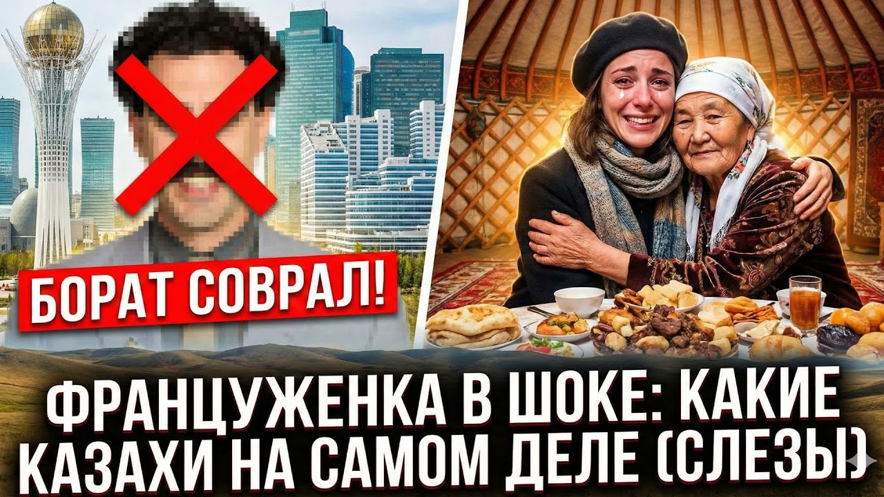 Француженка: Борат соврал про КАЗАХСТАН! (ШОК) Какие казахи на самом деле (Слезы) #казахстан #казахи