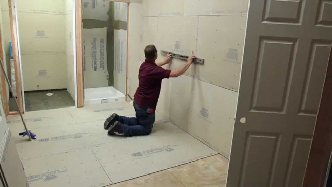 Bathroom Remodeling Using USG's Underlayment and Backerboard