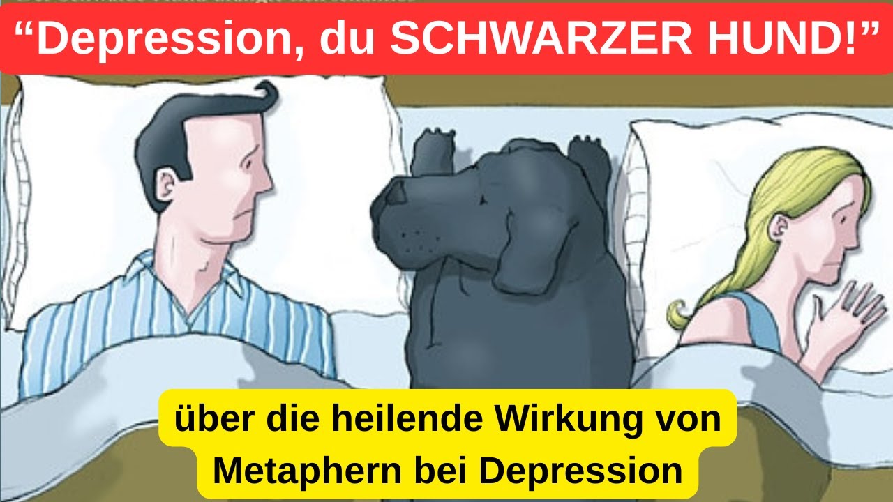 Ein schwarzer Hund namens Depression - SO nimmst du ihn an die Leine! [heilend]