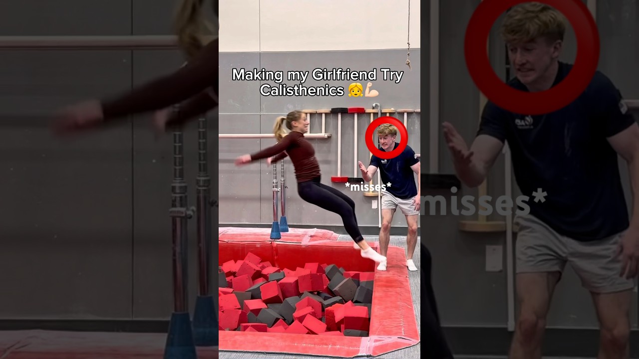 Girlfriend Tries Calisthenics (HARD) 🥵 