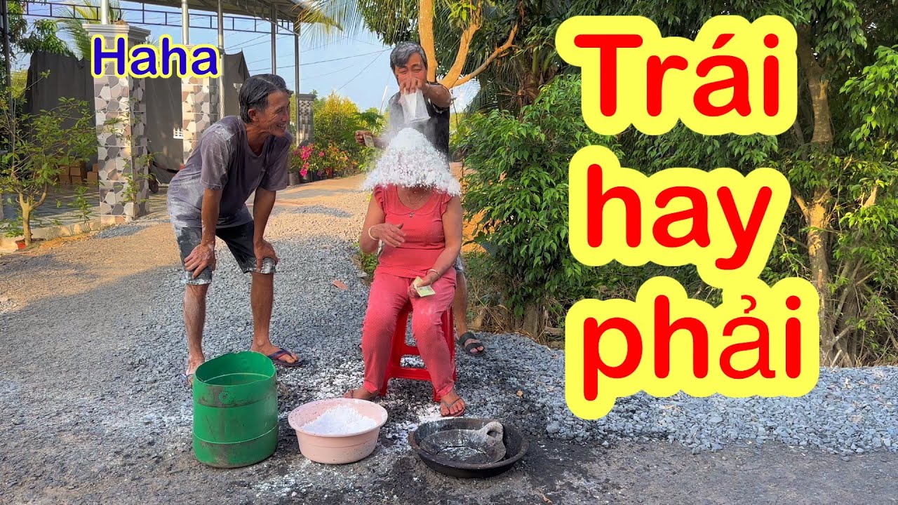 Cô 3 biến thành bà bụt chỉ vì trò chơi trái hay phải #phuoclay