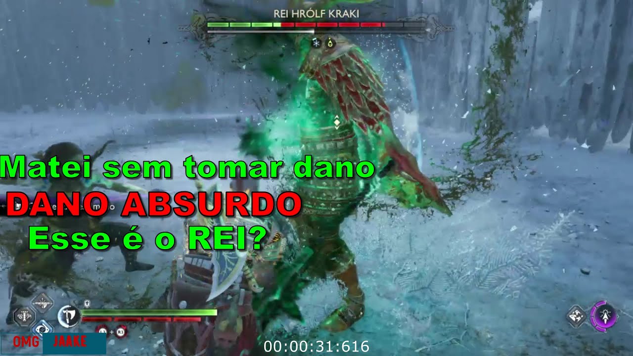 GOD OF WAR RAGNAROK REI Berserker Matando sem tomar DANO (NÃO QUERO PIEDADE)